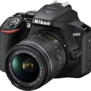 Nikon D3500 W/ AF-P DX NIKKOR 18-55mm f/3.5-5.6G VR Black (Camera)